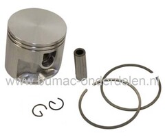Zuigerset Ø 50 mm voor Stihl TS410 en TS420, Interne Motordelen Stihl Motorslijpers, Doorslijpers, Bandenzaag, Zuiger Compleet met Zuigerveren, Pistonpen en Borgclips voor TS 410, TS 420 Doorslijpmachines, onderdeel, stihl