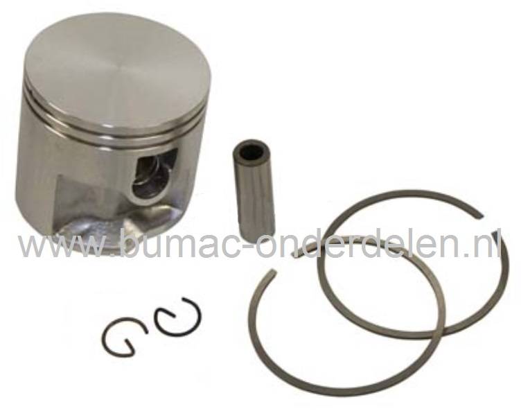 Zuigerset Ø 50 mm voor Stihl TS410 en TS420, Interne Motordelen Stihl Motorslijpers, Doorslijpers, Bandenzaag, Zuiger Compleet met Zuigerveren, Pistonpen en Borgclips voor TS 410, TS 420 Doorslijpmachines, onderdeel, stihl