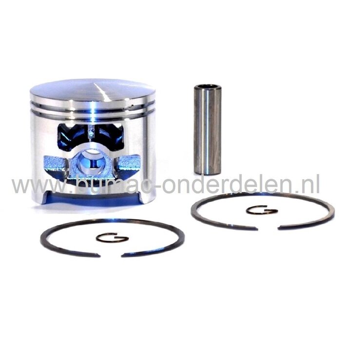 Stihl Zuiger Ø 58 mm voor Motorkettingzaag en Bandenzaag 075, 076, TS760, Zuigerset met Zuigerveren, Pistonpen en Borgclips Compleet voor STIHL Motorzaag, Doorslijpmachine, Motorslijper, Interne Motordelen Stihl