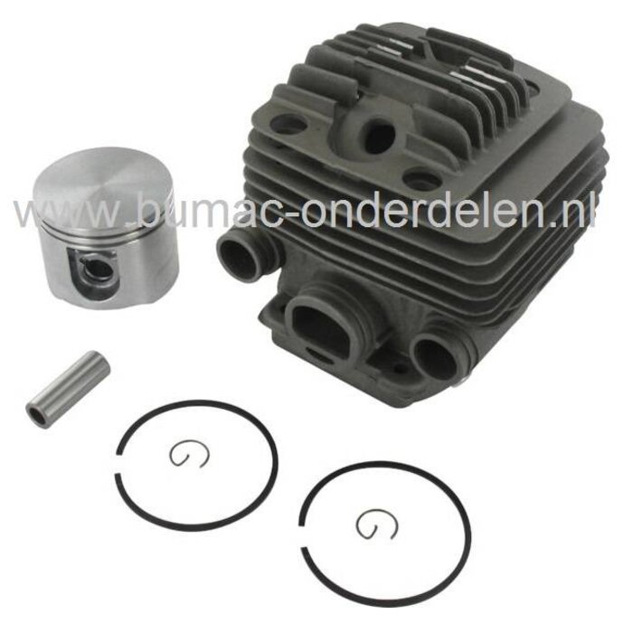 Cilinderset Ø 56 mm voor Stihl Doorslijpmachines TS700 en TS800, Stihl Cylinder Kit Compleet met Zuiger, Zuigerveren, Pistonpen, Borgclips voor Doorslijpers, Motorslijpers, Bandenzagen, Zuiger Cylinderset, onderdeel