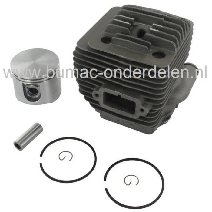 Cilinderset Ø 56 mm voor Stihl Doorslijpmachines TS700 en TS800, Stihl Cylinder Kit Compleet met Zuiger, Zuigerveren, Pistonpen, Borgclips voor Doorslijpers, Motorslijpers, Bandenzagen, Zuiger Cylinderset, onderdeel