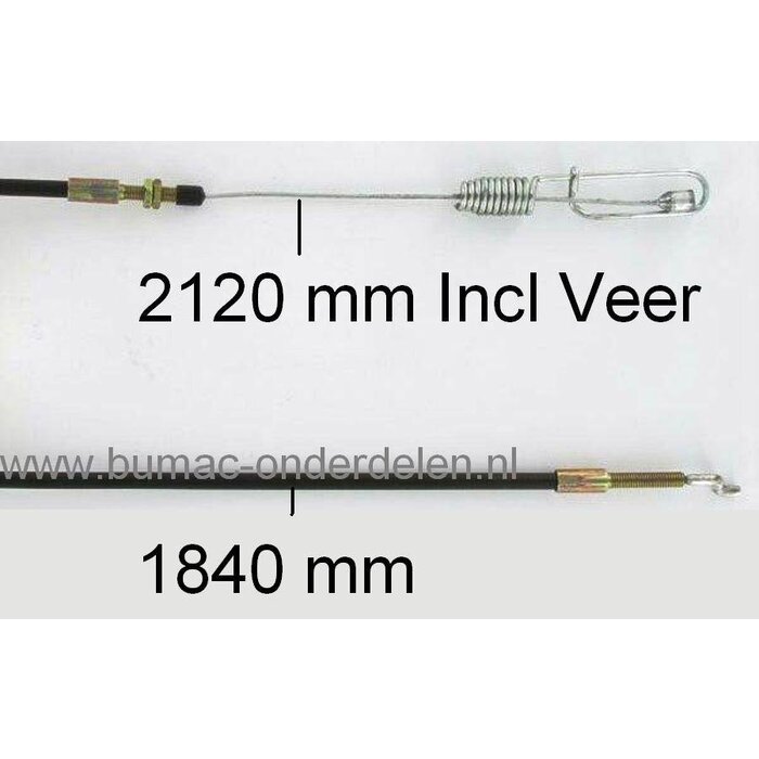 Remkabel Alko, Solo en Brill Zitmaaier - Tuintrekker Alko T18-102 HDE - T20-102 HDE - Classic T1000 HR - Classic T920 HR - Comfort 850 S - Comfort T950 - Comfort T1000 - Comfort T1500 - Comfort T2000 HD - Heritage RS 14/82