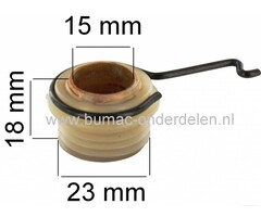Wormwiel voor Aandrijving Oliepomp bij Stihl 029 - 034 - 036 - 038 - 039 - MS290 - MS360 - MS390 Motorzaag, Kettingzaag, onderdeel