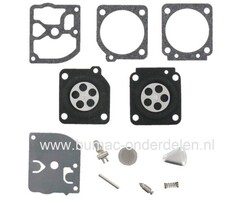 Membraan set voor Zama Carburateur op Kettingzaag, Bosmaaier, Strimmer, Heggenschaar, Bladblazer van Stihl, Husqvarna, Jonsered, Zama Membraan Reparatie set voor C1Q-EL11, C1Q-EL11A, C1Q-EL11B, C1Q-EL12, C1Q-EL13, C1Q-EL14, C1Q-EL14A, C1Q-EL24, C1Q-EL24A,