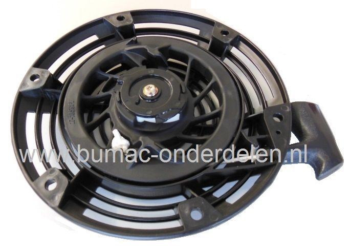 Handstarter voor Briggs & Stratton Motoren met Verticale Krukas op Benzinemaaiers, Grasmaaiers, Gazonmaaiers, B&S Handstarters Compleet, Briggs and Stratton Repeteerstarters voor Motormaaiers, Loopmaaiers, Duwmaaiers
