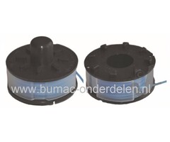 Trimmerspoel voor Gardena Turbotrimmer Classic Cut, GARDENA Draadspoelen 1,6 mm met 1 Maaidraad voor Strimmers, Grastrimmers, Draadcassettes, Trimmerspoelen Gardena Turbo Trimmer PowerCut
