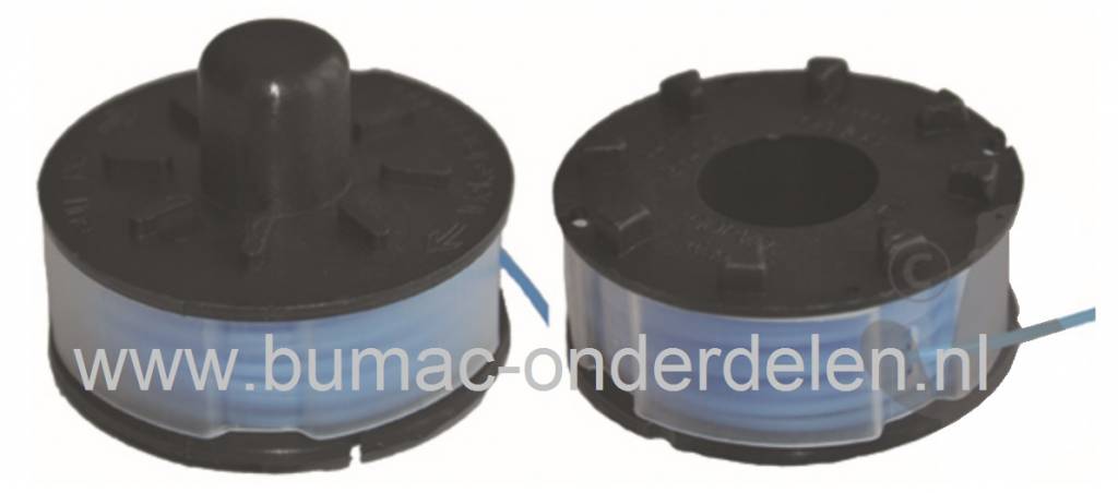 Trimmerspoel voor Gardena Turbotrimmer Classic Cut, GARDENA Draadspoelen 1,6 mm met 1 Maaidraad voor Strimmers, Grastrimmers, Draadcassettes, Trimmerspoelen Gardena Turbo Trimmer PowerCut