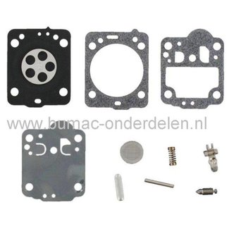 Membraan met Pakking RB149 voor Zama Carburateur op Husqvarna 235 - 236 - 240 - 435 en 440 Kettingzaag - Motorzaag, Zama Membraan Reparatieset voor C1T Carburateur