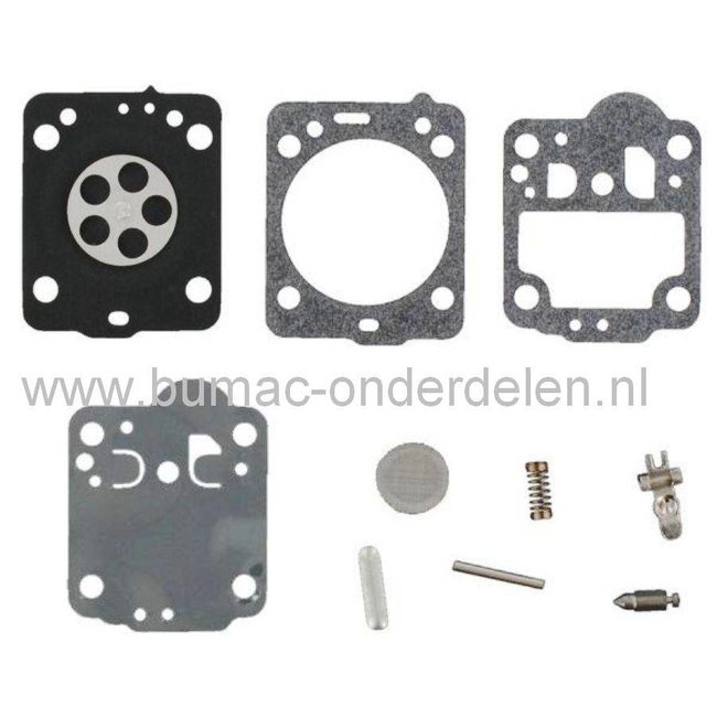 Membraan met Pakking RB149 voor Zama Carburateur op Husqvarna 235 - 236 - 240 - 435 en 440 Kettingzaag - Motorzaag, Zama Membraan Reparatieset voor C1T Carburateur