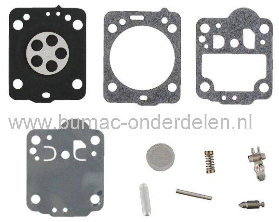 Membraan met Pakking RB149 voor Zama Carburateur op Husqvarna 235 - 236 - 240 - 435 en 440 Kettingzaag - Motorzaag, Zama Membraan Reparatieset voor Carburateur C1T