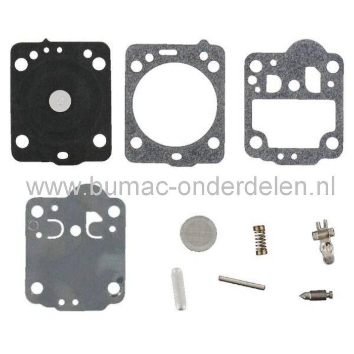 Membraan met Pakking RB149 voor Zama Carburateur op Husqvarna 235 - 236 - 240 - 435 en 440 Kettingzaag - Motorzaag, Zama Membraan Reparatieset voor Carburateur C1T