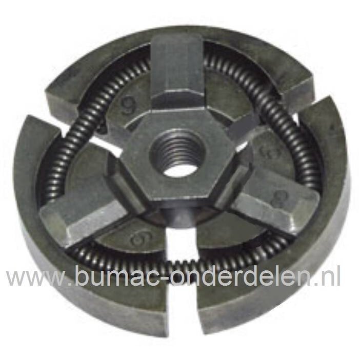 Centrifugaalkoppeling voor Husqvarna, Jonsered, Partner, McCulloch Motorkettingzagen, Electrolux Centrifugaal Koppelingen voor Kettingzaag 39R, 40, 45, 49, 240, 240R, 245, 245R, 245RX