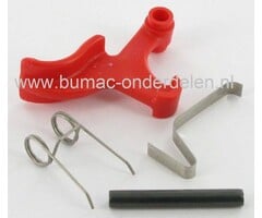 Hendel voor het inschakelen van de Snijcilinder - Kooi bij Kooimaaier van Atco Balmoral B14 - B17 - B20, Qualcast - Suffolk - Classic Petrol - Punch - 30S - 35S - 43S , Allett 14K - 17K - 20K Kooimaaiers
