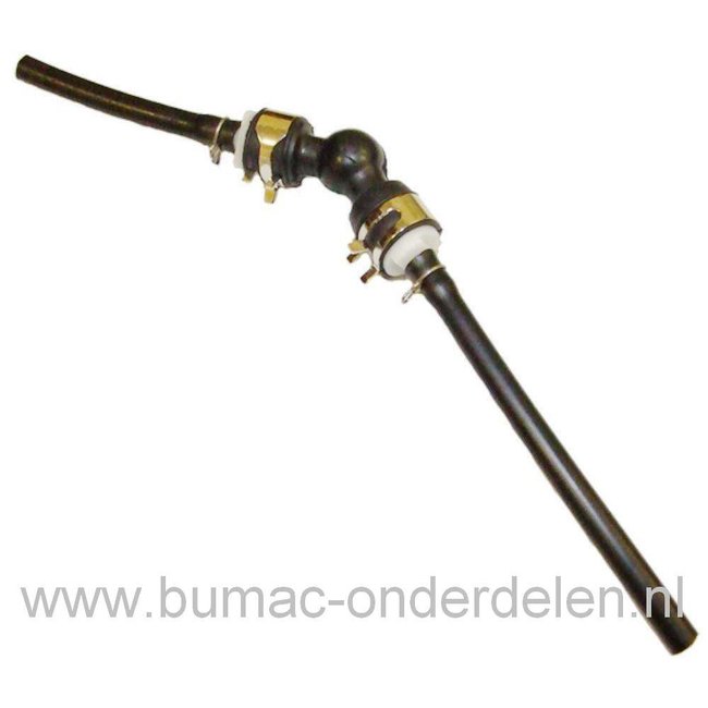 Gearceerd bevel halfrond Kawasaki Benzineslang met Opvoerpomp voor KT12, KT18 en TD40 Motor op  Heggenschaar, Bosmaaier, Kawasaki Brandstofslang met Primer - Onderdelen in  en om de tuin - Bevestigingsmaterialen en Aanhangwagen onderdelen.