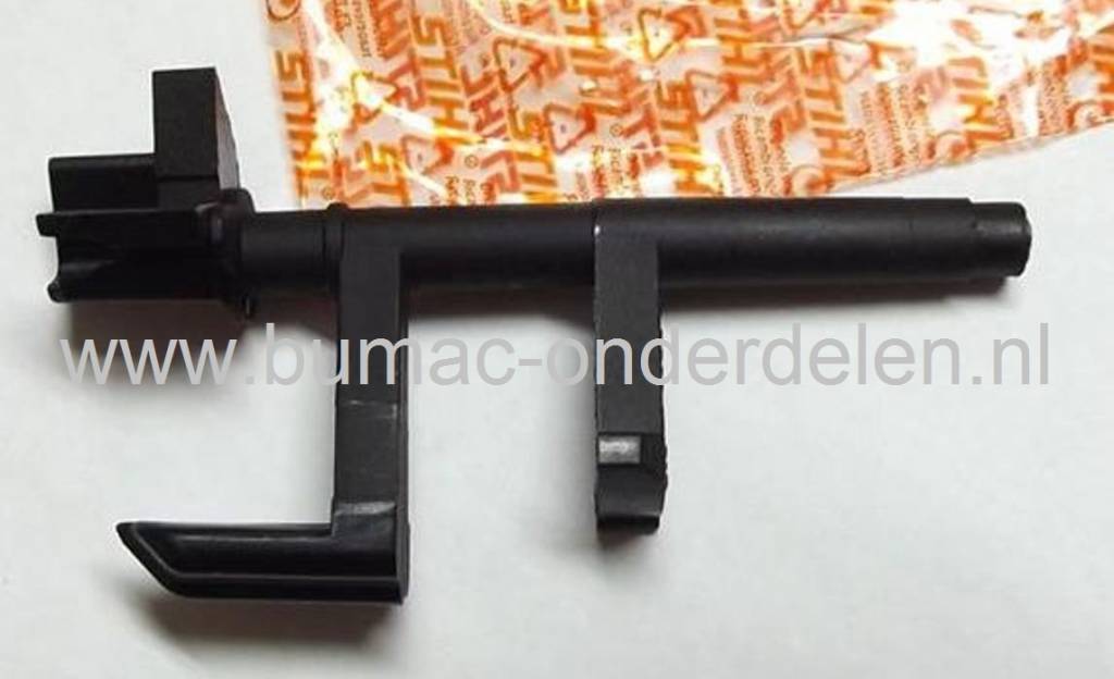 Stihl Schakelas voor Aan - Uit en Choke Bediening op Kettingzaag, Motorzaag Stihl 021, 023, 025, MS 210, MS 230, MS 250 Kettingzaag, Motorzaag, Stihl Hendel voor On - Off en Choke Bediening voor Stihl 021, 023, 025, MS210, MS230, MS250 Kettingzaag, Motor