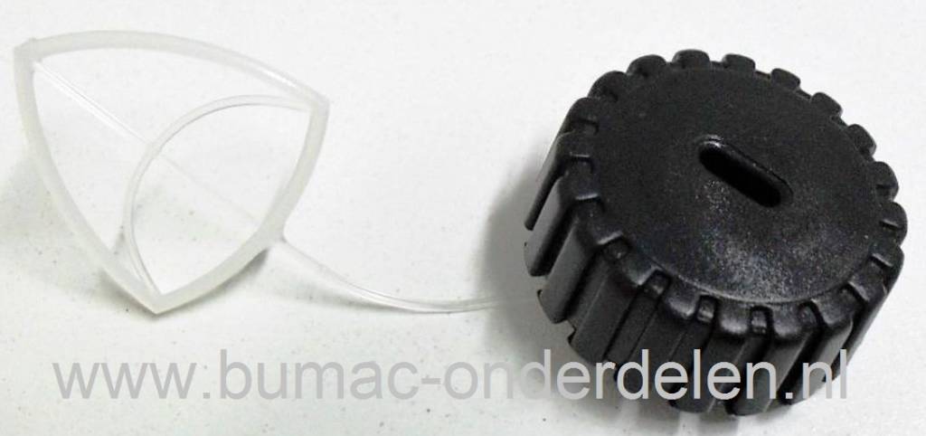 Benzinedop en / of Oliedop voor Dolmar en Makita Kettingzaag, Motorzaag, Dolmar PS34, PS36, PS41, PS45, PS2, PS3, PS4 Makita DCS34 en DCS4610 Olietankdop, Brandstofdop voor Dolmar en Makita Kettingzaag