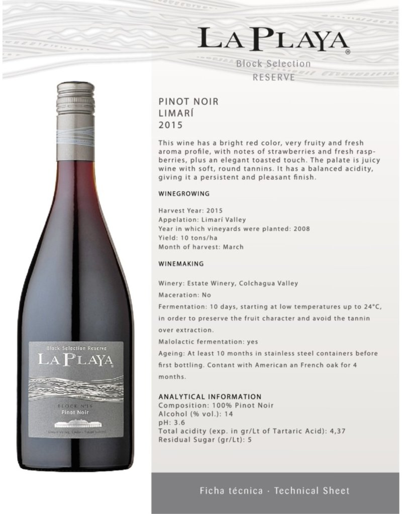 La Playa Pinot Noir - Block Selection