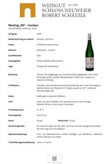 Schloss Neuweier Riesling  "RS" Trocken - VDP. Ortswein