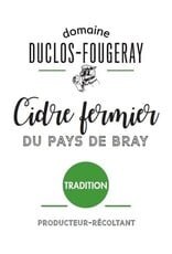 Duclos Fougeray - Cidre Fermier Tradition Bio 5% / 0.75L