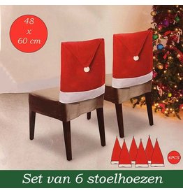 Kerst Stoelhoezen - 6 stuks