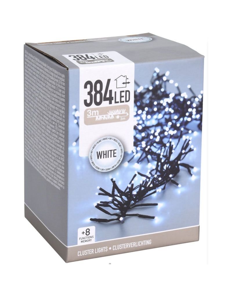 Clusterverlichting - 384 LED - 2.8m - wit