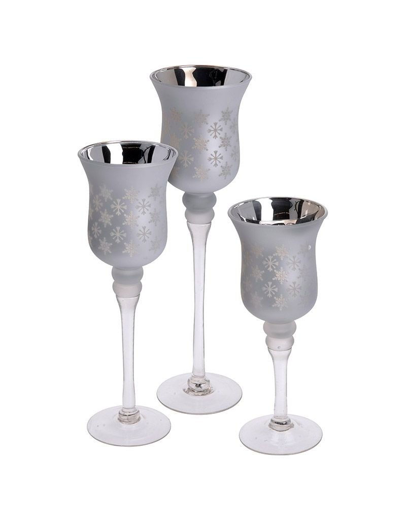 Home&Styling Set van 3 luxe kandelaren