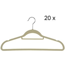 Kledinghanger vilt - set van 20 - beige