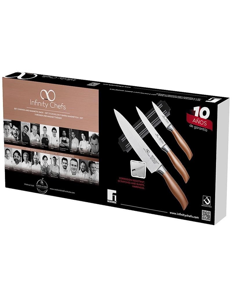Bergner Infinity Chefs Messenset met magnetisch rek