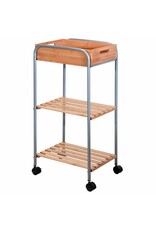 Bathroom Solutions Badkamertrolley bamboe / metaal