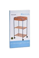 Bathroom Solutions Badkamertrolley bamboe / metaal
