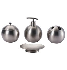 Bergner Badset - RVS - 4 delig