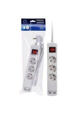 FXcontrol Stekkerdoos 3V - RA - 2x USB - 1.40m - 3x1.5mm