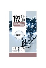 Kerstverlichting 192 LED's - wit - op batterij