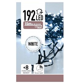 LED-verlichting 192 LED's - wit - op batterij
