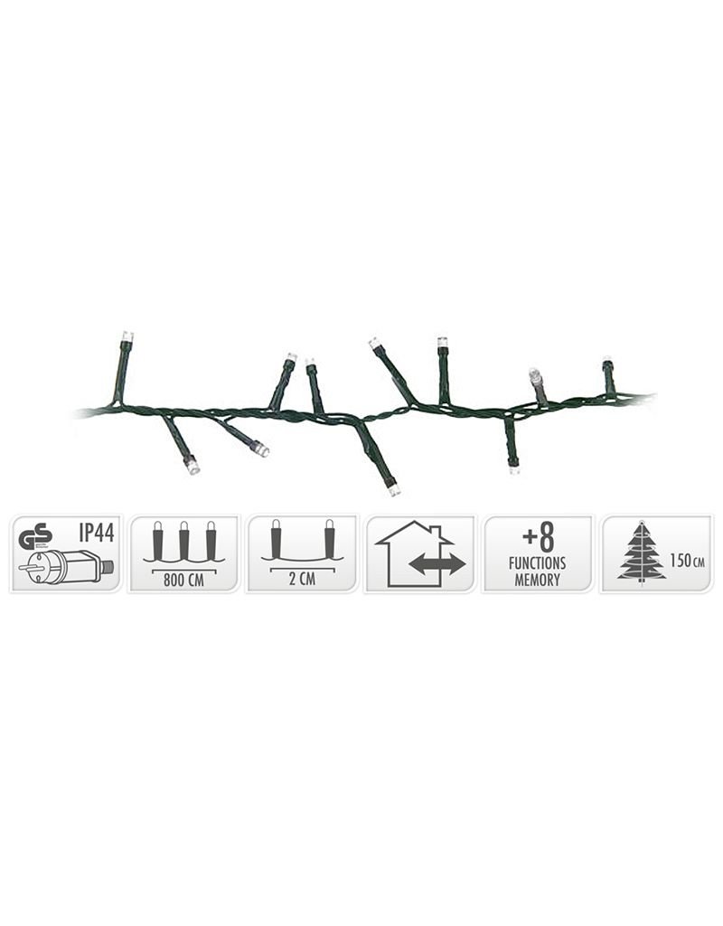 Micro Cluster 400 LED's 8 meter - wit