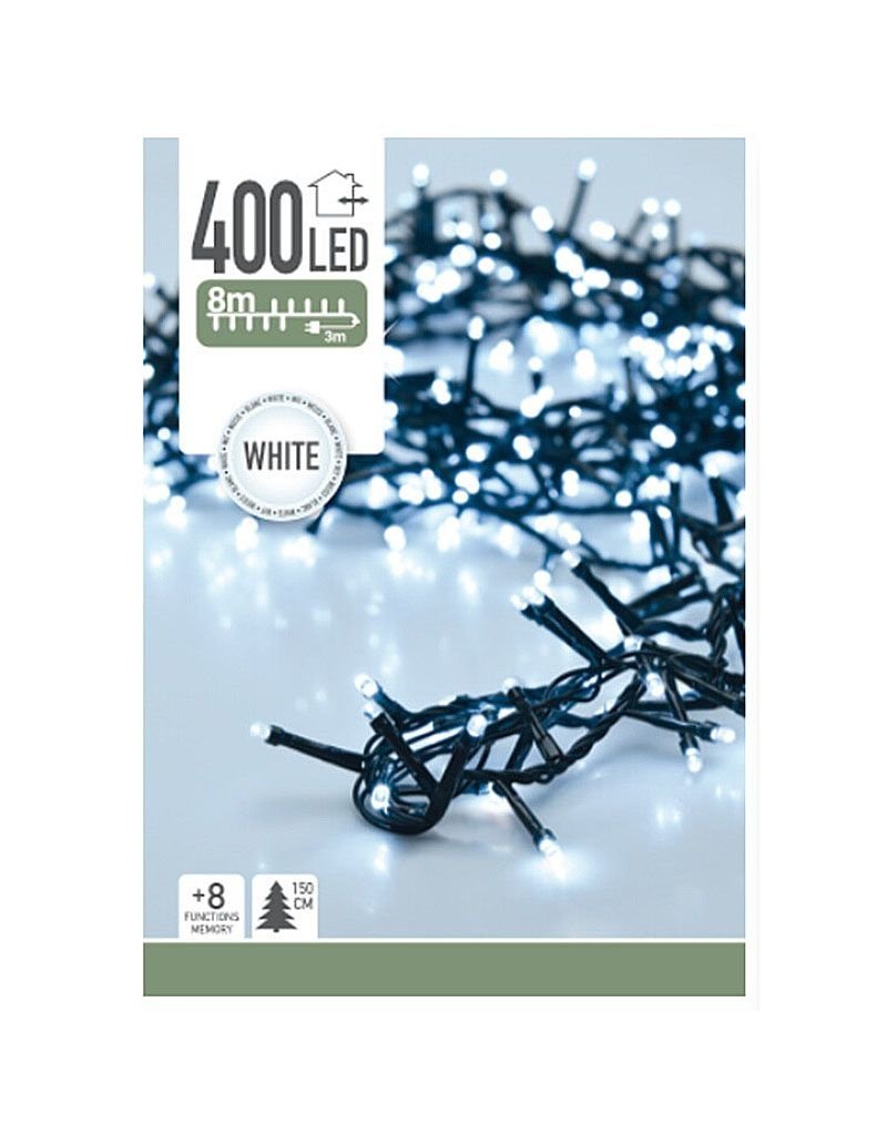 Micro Cluster 400 LED's 8 meter - wit