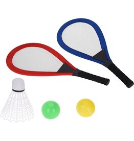 Tennisset XL met mega shuttle - 5 delig