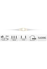 Cascadeverlichting met vuurvliegjeseffect - 100 led - warm wit