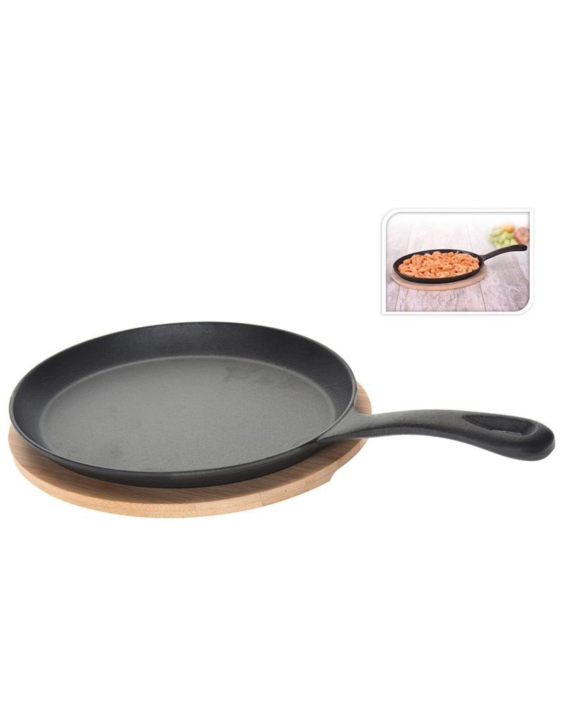 Excellent Houseware Tapas Koekenpannetje Ovaal - Gietijzer - Ø24 cm