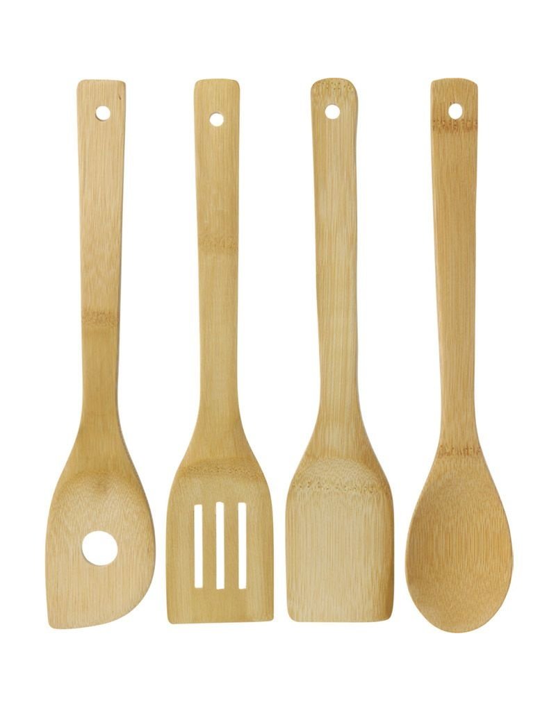 Excellent Houseware Bamboe Keukengerei - houten spatels