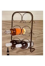 Home&Styling Metalen Wijnrek  voor 6 Flessen