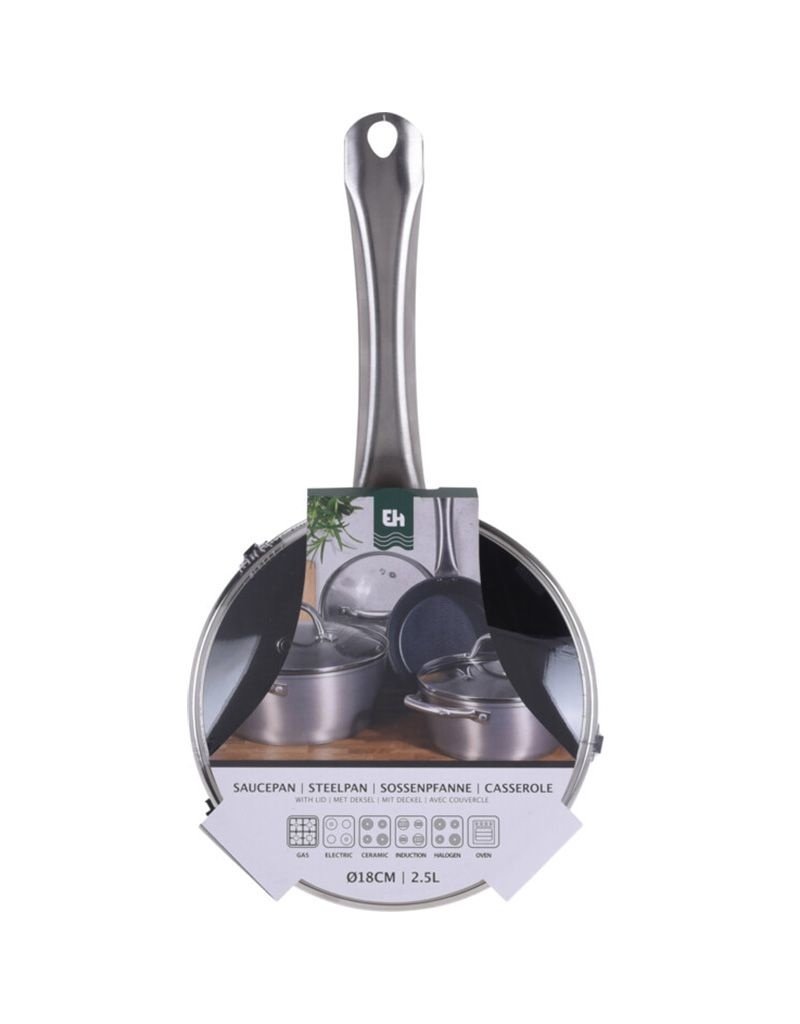 Excellent Houseware Steelpan met deksel - Ø18cm - gesmeed aluminium