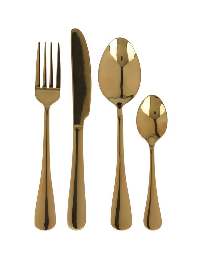 Excellent Houseware Bestekset 16-dlg - goud