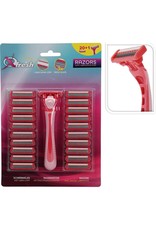 XQ Fresh Scheermes Dames - Houder + 21 Mesjes