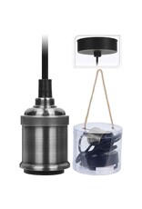 Hanglamp - Snoerpendel - Zilver - E27 Fitting