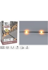 LED Verlichting  192 LED - extra warm wit - op batterij - 8 Lichtfuncties - Timer - Soft Wire