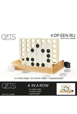 Gifts@Home Vier op een Rij - Hout - Reisspel