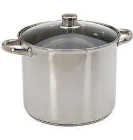 Excellent Houseware Kookpan - 24 cm - 9.0 liter - RVS - Met deksel