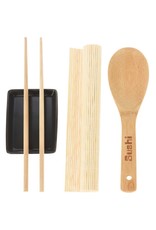 Excellent Houseware Sushi Set - Bamboe + Keramiek - voor 2 personen