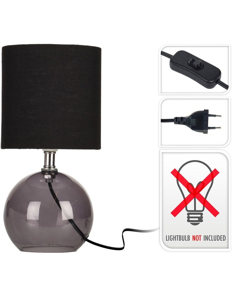 Tafellamp - 24cm - Zwart